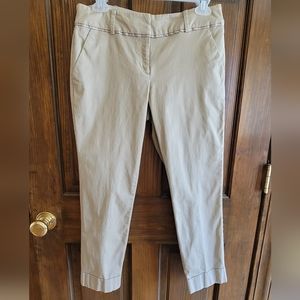 New York and Company 7 Avenue Design Studio Sz 4 Crop Pants W 32 L 24 R 8.5